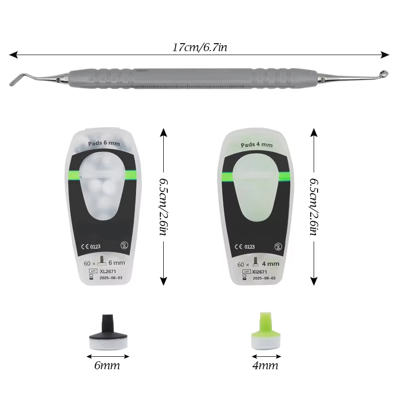 Teeth Whitening Light Kit - Dental Composite Kit with Foam Pad