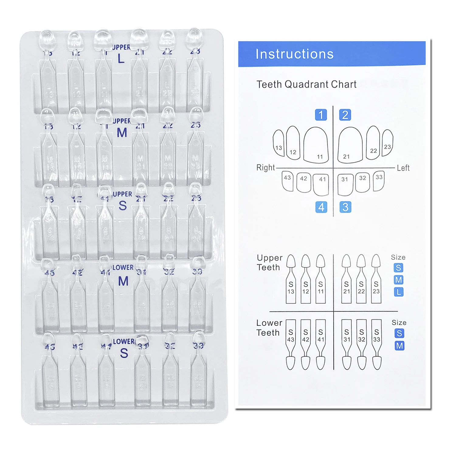 32pcs/Set Dental Veneer Mould  - огляд і ціна Teeth Whitening Light Kit