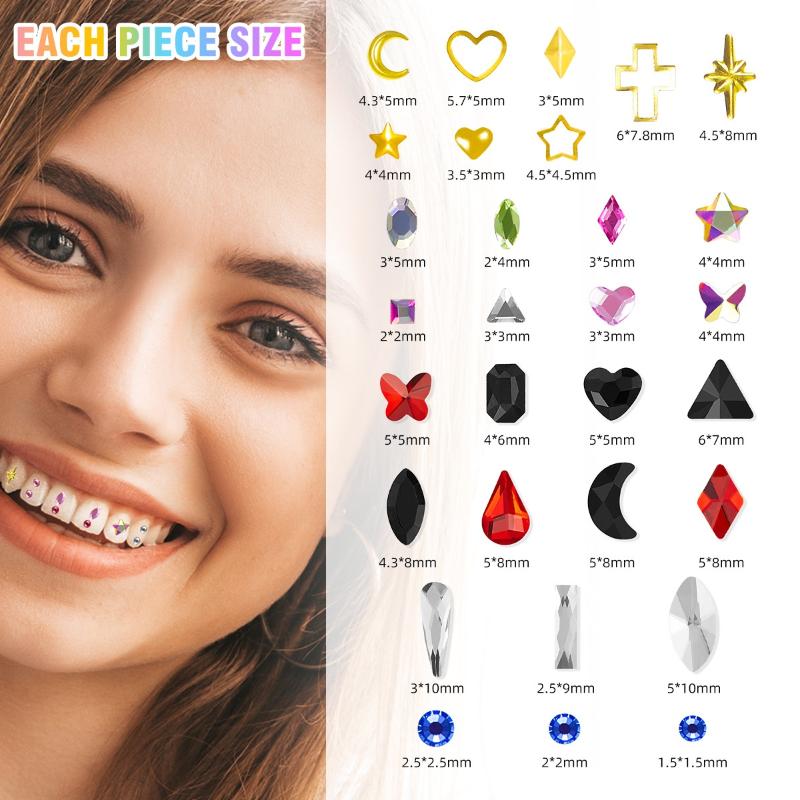 1 Set Dental Tooth Gems Crysta - огляд і ціна Tooth Gem Kit
