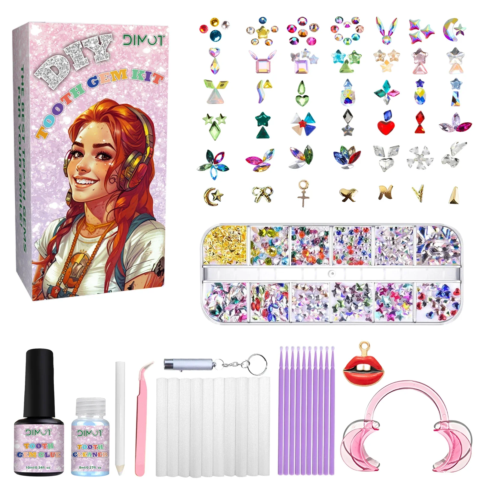 Tooth Jewelry Kit DIY Teeth Ge - огляд і ціна Tooth Gem Kit