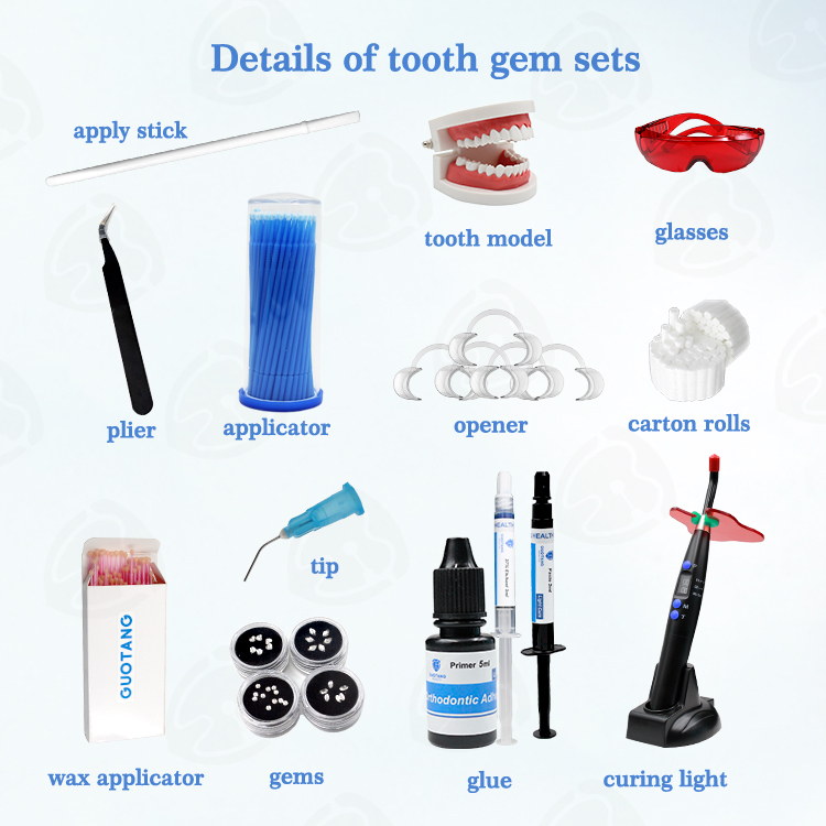 Best Price Free OEM Tooth Gem  - огляд і ціна Teeth Whitening Light Kit