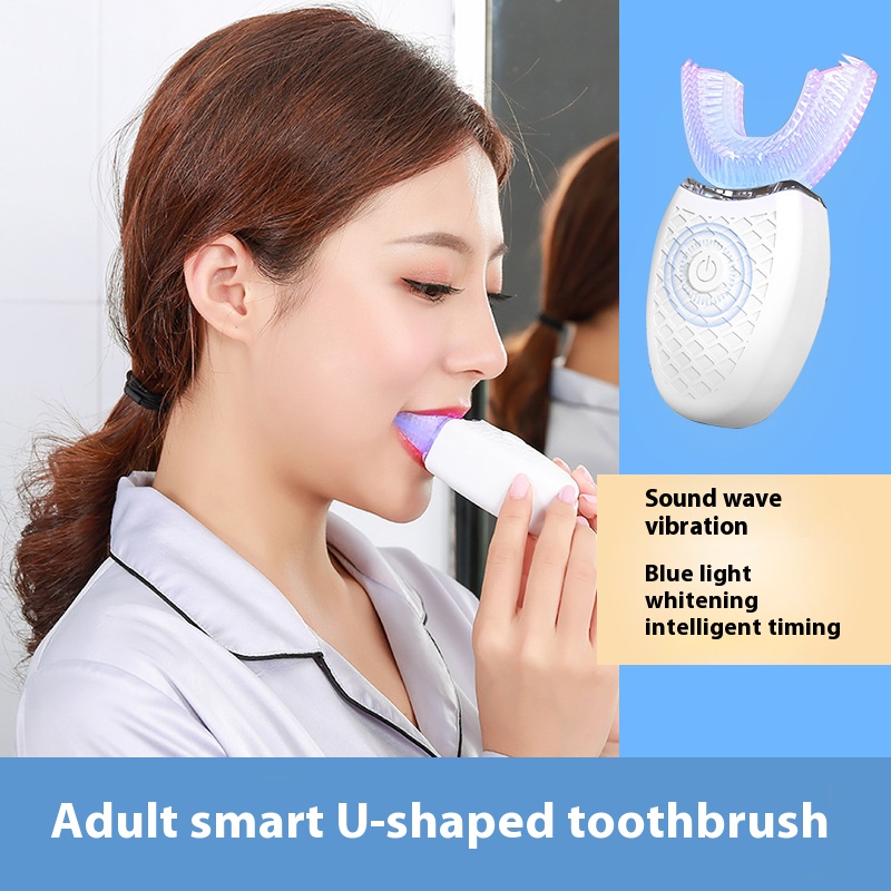 Electric U-Shaped Toothbrush f - огляд і ціна Teeth Whitening Light Kit