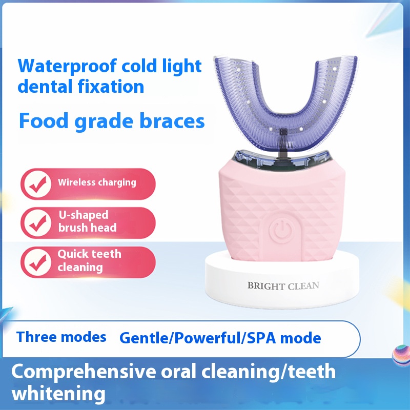 Electric U-Shaped Toothbrush f - огляд і ціна Teeth Whitening Light Kit