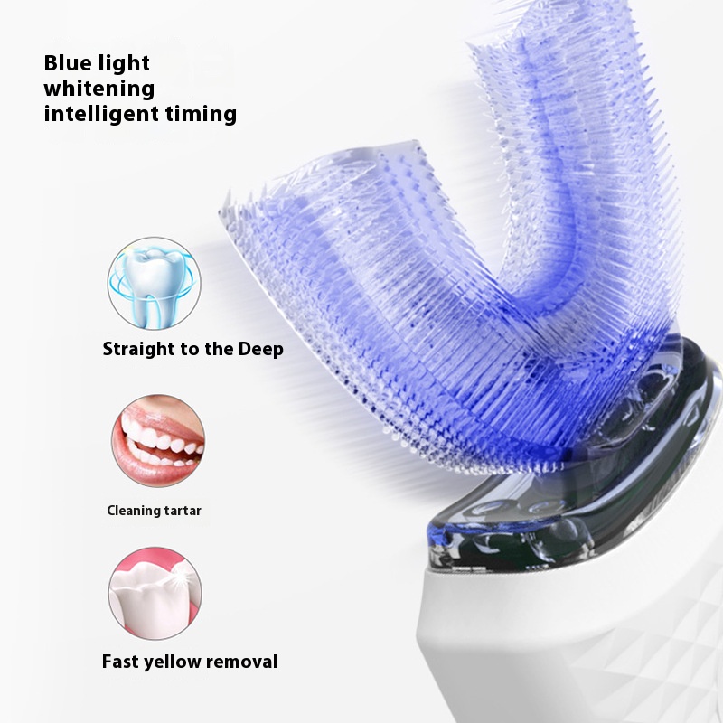 Electric U-Shaped Toothbrush f - огляд і ціна Teeth Whitening Light Kit