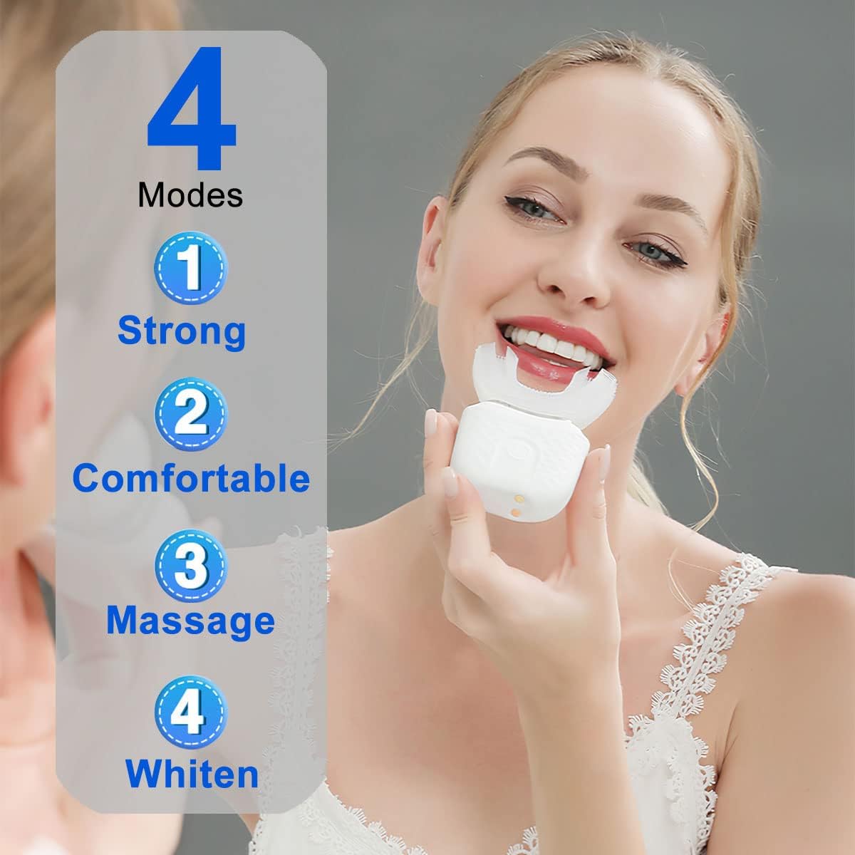 Dental Care U shape electric t - огляд і ціна Teeth Whitening Light Kit
