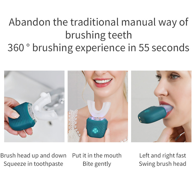 Portable U-shaped electric too - огляд і ціна Teeth Whitening Light Kit